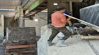 Process of Making Beautiful Granite Tiles // marble Tile production process #mining
