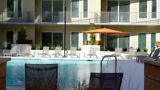 This Atlanta luxury apartment has a massive outdoor deck and saltwater pool!