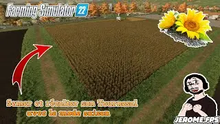 🚜[FR] [TUTO] FARMING SIMULATOR 22 Semer et récolter du Tournesol avec le mode saison