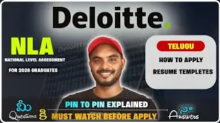 Deloitte NLA 2026 FAQ🔥 | Eligibility, Exam Pattern & Registration Explained in Telugu