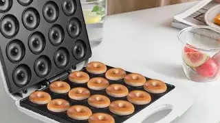 Mini Donut Maker, Mini Pancake Maker  for Breakfast, Snacks, Desserts, etc.