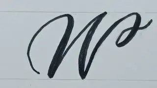 Write Calligraphy Letter W / How To Write Easy Art Capital Cursive For Beginners