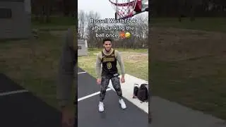 RUSSELL WESTBROOK DUNKS BE LIKE 🏀🤣 #basketball #shorts