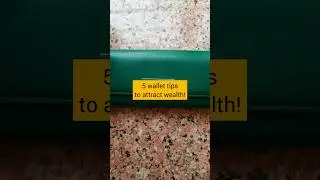 5 wallet tips to attract wealth | Feng Shui Tips I Grow with G #fengshuitips #wealthmanifestation