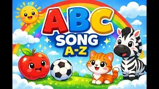ABC Song A&ndash;Z 🌈  Alphabet Rhymes for Kids  Fun Learning Video #rhymes #kids #kidsvideo #baby