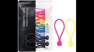 Silicone Magnetic Cable Ties for Bundling and Organizing
