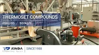 Twin screw extruder- PSHJ-95 compounding extruder for thermoset materials [ Long Video ]