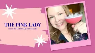 The Pink Lady - A glamorous throwback from the golden age of cocktails! #pinklady #cocktails