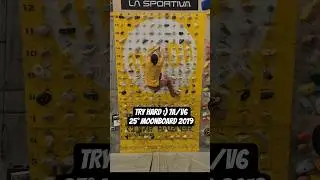 TRY HARD :), 7A/V6 , 25&deg; MoonBoard 2019 #moonboard #moonclimbing #trainhardclimbharder