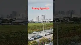 Penang landings are always a treat! Watching this plane come  #PenangAirport #planespotting #landing