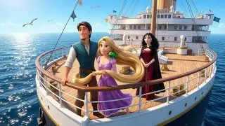 Rapunzel, Flynn Rider & Mother Gothel Sail into the Endless Blue Ocean | Royal Fairy Tales Urdu 