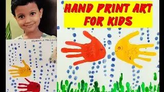 HAND PRINT ART & CRAFT FOR KIDS //