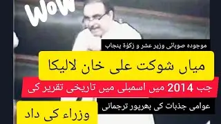 MPA Shokat Ali Laleka historical speech in Punjab Assembly 2014 | Minister of Ushar and Zakat |