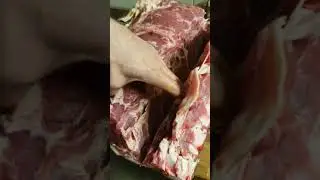 How to butcher a rib and loin of beef for steaks. Uk