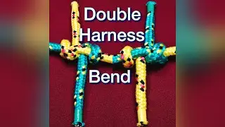 Double Harness Bend 1st form.      #knot #rope #loop #bend #cord #line #tourism #tie #camping #hitch