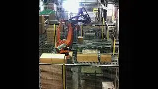 Robotic Mixed Case Palletizing System by MESH Automation