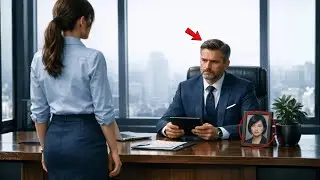 Myślała, że to zwykły dzień… dopóki nie znalazła swojego zdjęcia z dzieciństwa w gabinecie szefa
