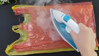 Iron a plastic shopping bag - A simple trick to make serious dollars | Creation Invention