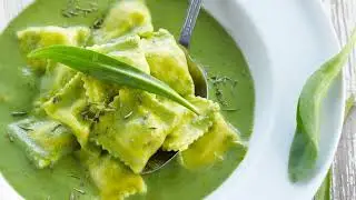 Raviolis &agrave; la ricotta au velout&eacute; de courgettes | Recette gourmande