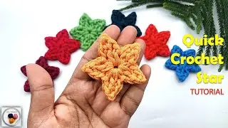 Easy & Quick Crochet Star Pattern | Beginner-Friendly Star Tutorial in Minutes
