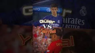 G&uuml;ler vs Yamal #football #euro2024 #yamal #g&uuml;ler #barcelona #realmadrid #turkey #spain #shorts #edit