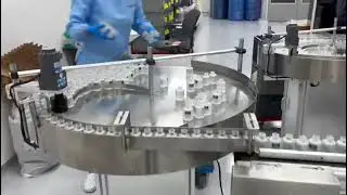 Round glass bottle filling capping machine for foundation,nail polish, serum
