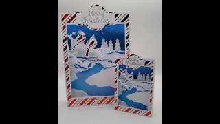 Resize Dreaming Tree Box Card with custom envelope in Design Space