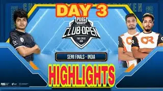 PMCO India Semi - Finals Day  3 HIGHLIGHTS | Fall Split | PUBG MOBILE CLUB OPEN 2020
