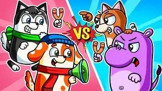 HOO DOO RAINBOW, but They're COMPETITORS, FIGHTING to back the SECRET BASE?! | Hoo Doo Animation