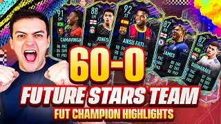 I won EVERY GAME on FUT CHAMPS using 11 FUTURE STARS!! FIFA 21