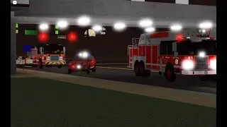 *ROBLOX* Chicago Fire Department Engine 104 Truck 61 Battalion 24 Chief Responding