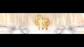 Heavenly Gold & Champagne LED Backdrop | Elegant Flowing Waves Panoramic Animation