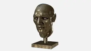 Portrait of a Man. Bronze with patina  3D Model