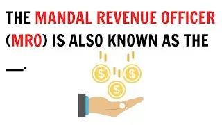 The Mandal Revenue Officer MRO is also known as the ____? || QnA Explained