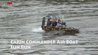 AquaCraft Models Cajun Commander Airboat Fun run in the pond!