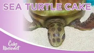 Sea Turtle Cake | The Cake Illusionist sculpting & airbrush