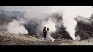 Kamchatka. Mutnovsky volcano. Elopement wedding Slava & Alisa