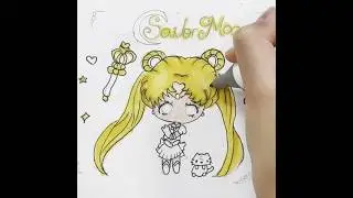 Drawing Sailor Moon #chibidrawing #sailormoon
