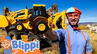 What's a Backhoe? | Blippi&rsquo;s Vehicle Learning Course: Trucks, Cars & More!