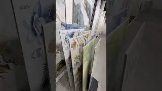 3D DESIGN IN VITRIFIED TILES #marble #3d #3dprinting #vitrified #tiles #bathroom #viral #videos #dk