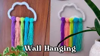 wall hanging| rainbow cloud wall hanging@shikha shah craft