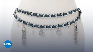 C Wonder by Christian Siriano Chain Charm Belt | HSN