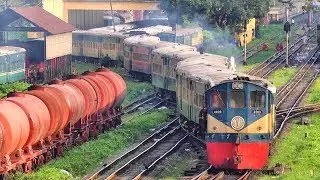 Beautiful Snake Shape Train of Bangladesh Railway in 4K