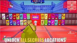 SUPER RED VS BLUE TYPICAL GAMER MAP FORTNITE - ALL SECRETS LOCATIONS PART 19 (SHADOW RIFLE)