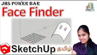 Sketchup in Tamil(தமிழ்)How to Find and Fill faces automatically using JHS Powerbar Face Finder Tool