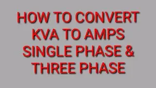 How to convert Kva to Amps