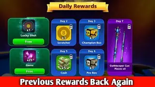 Oathkeeper Cue Returns! Daily Rewards Unlocked | 8 Ball Pool Free Reward #8ballpool #8poolweaver