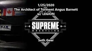 Angus Barnett vs Seth Geer Supreme Wrestling 1/25/2020