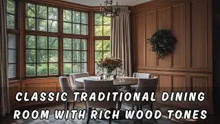 Classic Traditional Dining Room with Rich Wood Tones