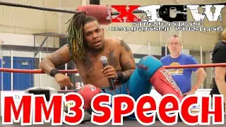 MM3 speech after defeating Impact's Jack Price for the Midwest Championship